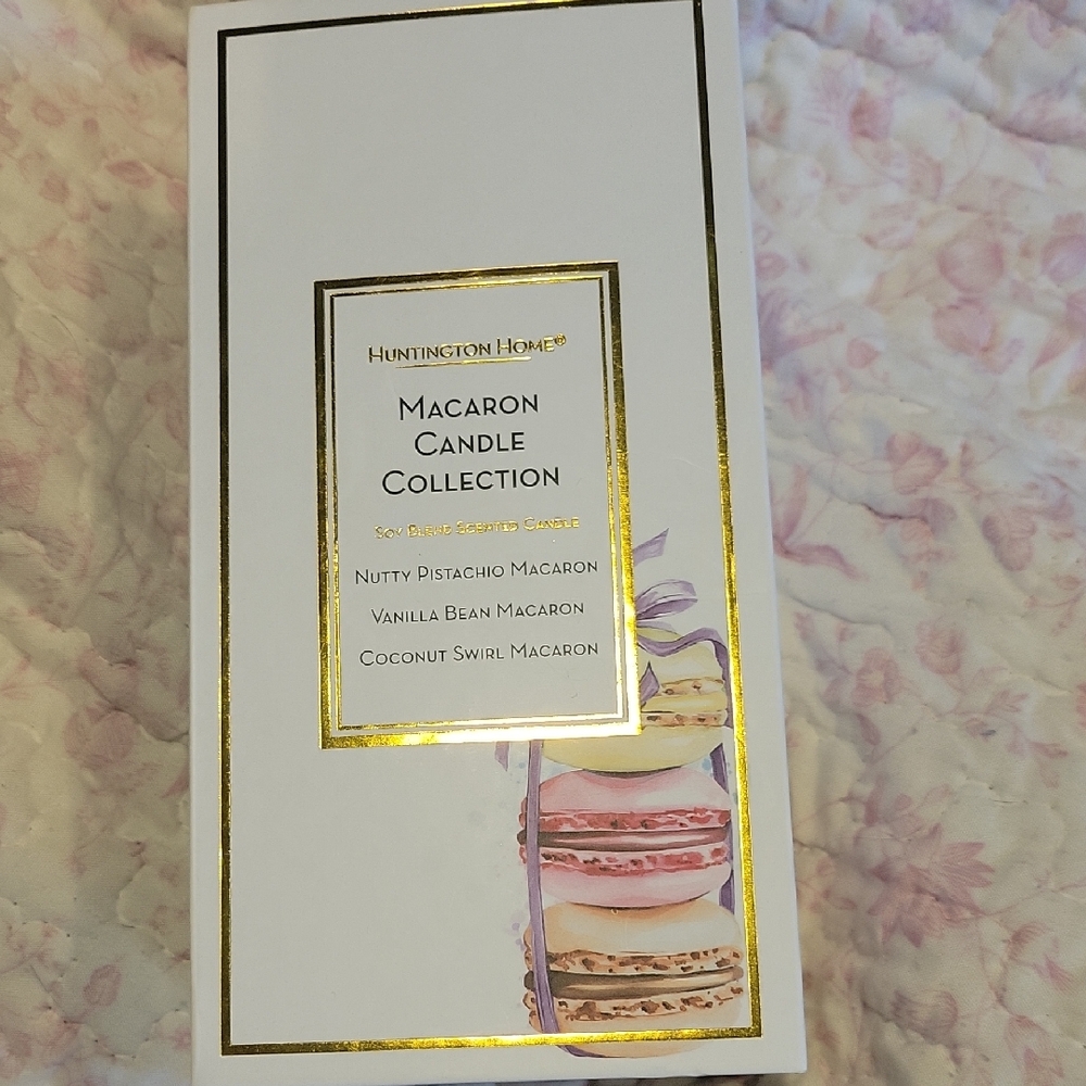 Huntington Home Macaron Candle Collection, New In Box